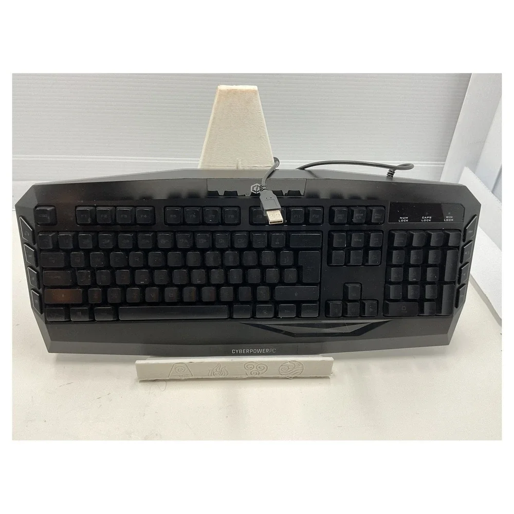 CyberPowerPC Wired Gaming Keyboard Black USB Multimedia‎